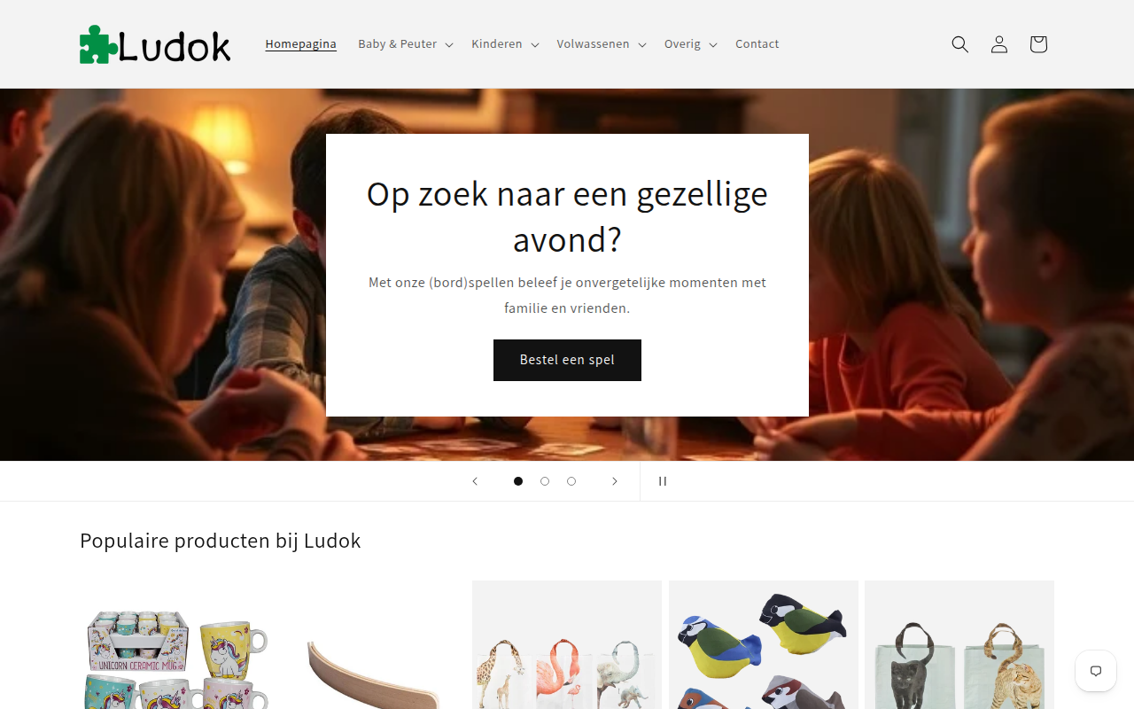 Screenshot van ludok.nl