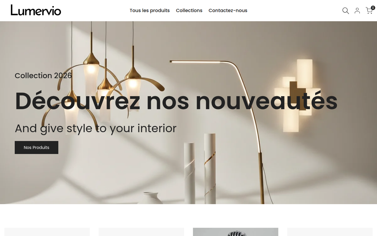 Screenshot van lumervio.com