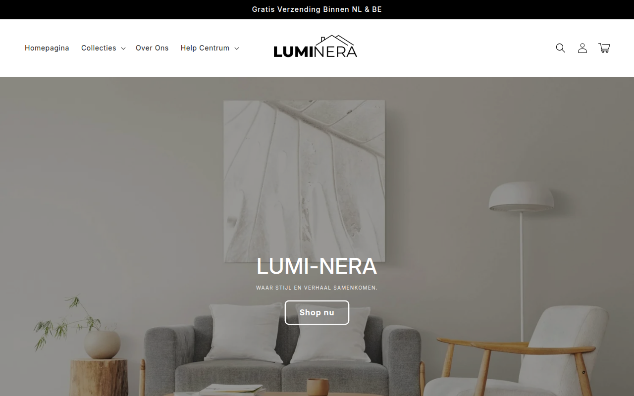 Screenshot van lumi-nera.nl
