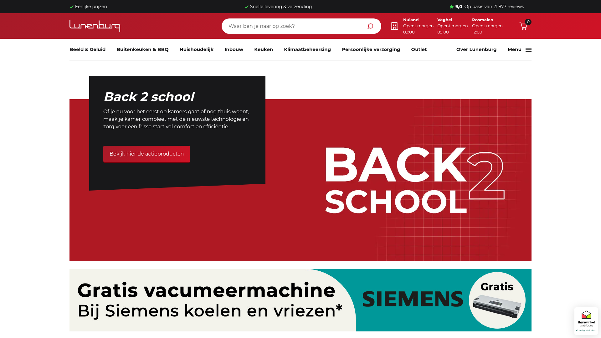 Screenshot van lunenburg.nu