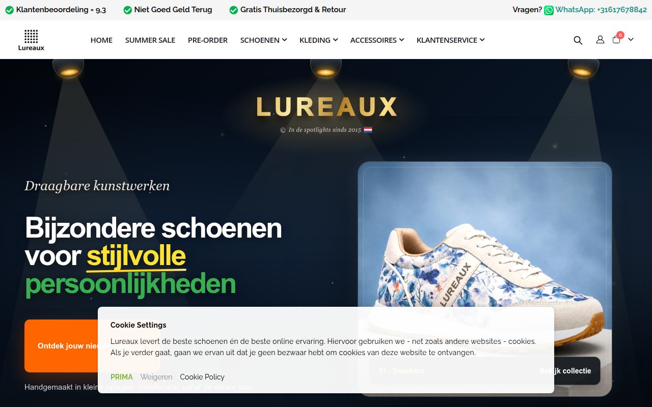 Screenshot van lureaux.com