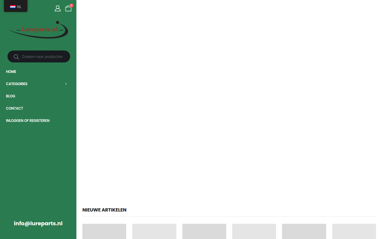 Screenshot van lureparts.nl