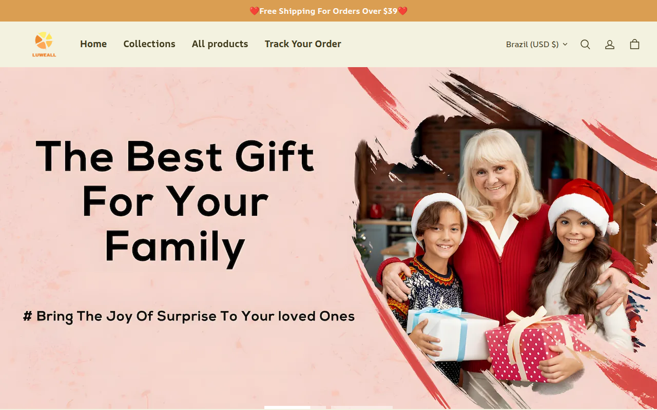 Screenshot van luweall.com