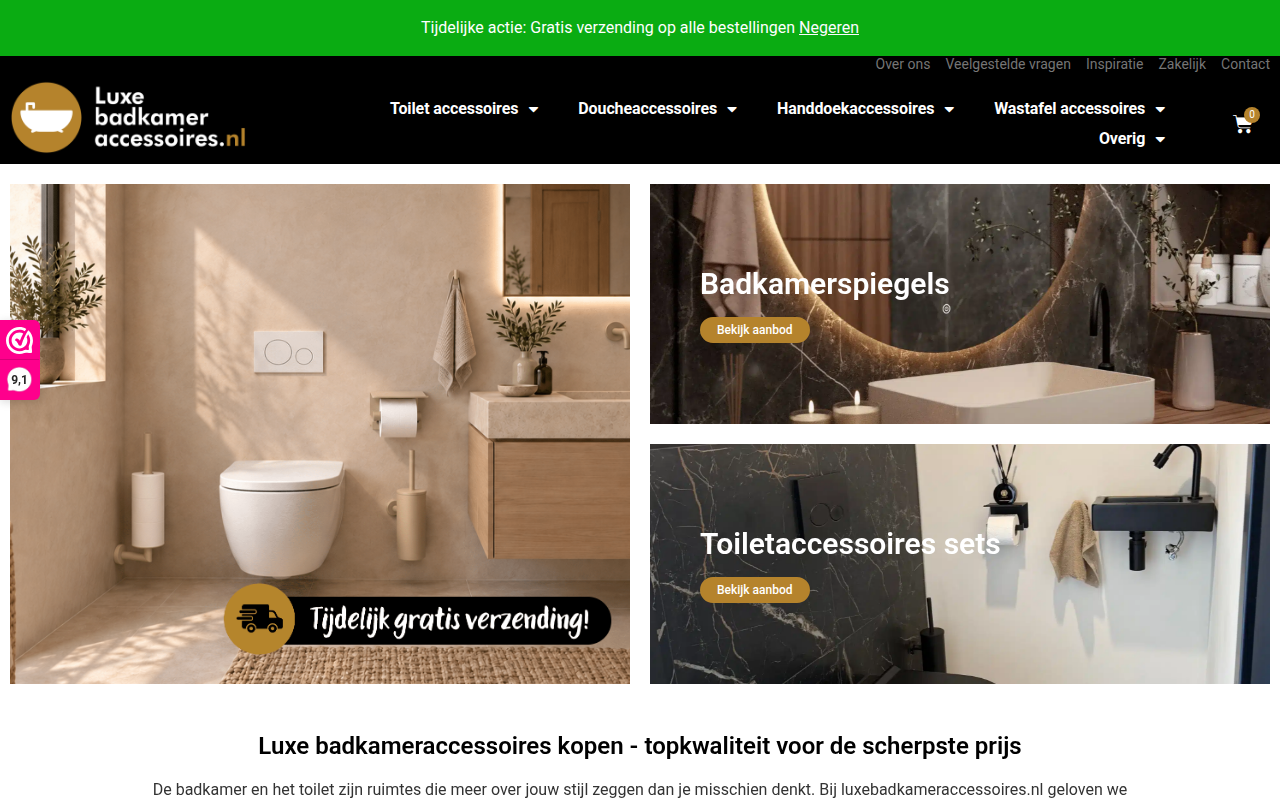 Screenshot van luxebadkameraccessoires.nl