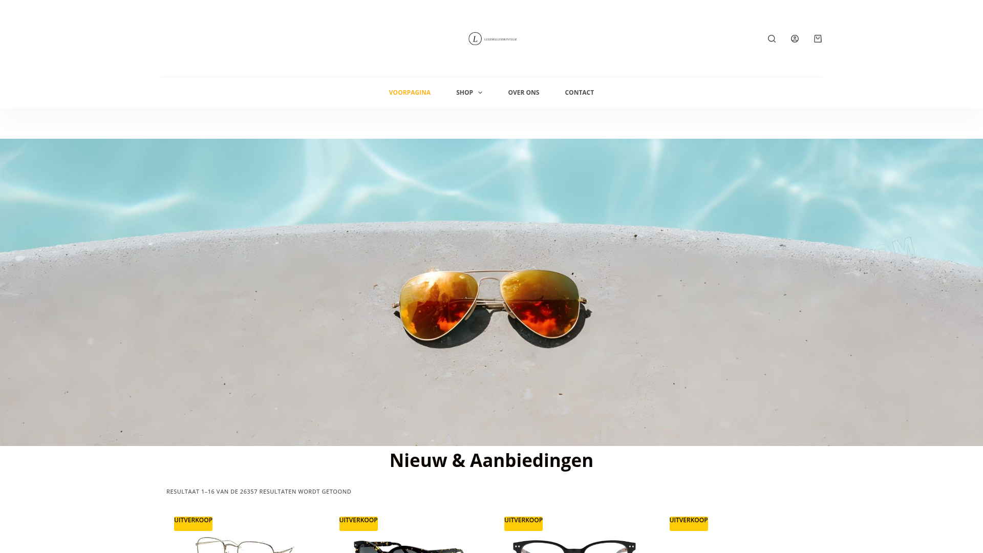 Screenshot van luxebrillenmontuur.com