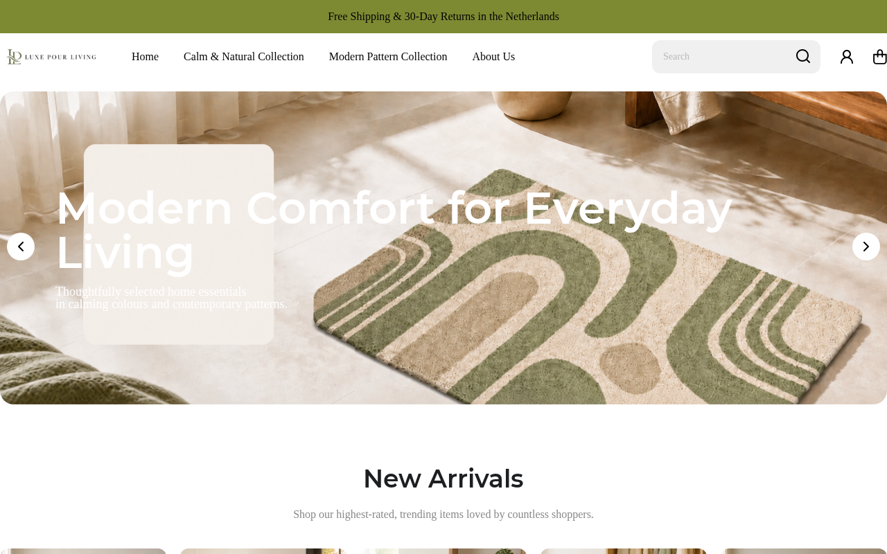 Screenshot van luxepourliving.com