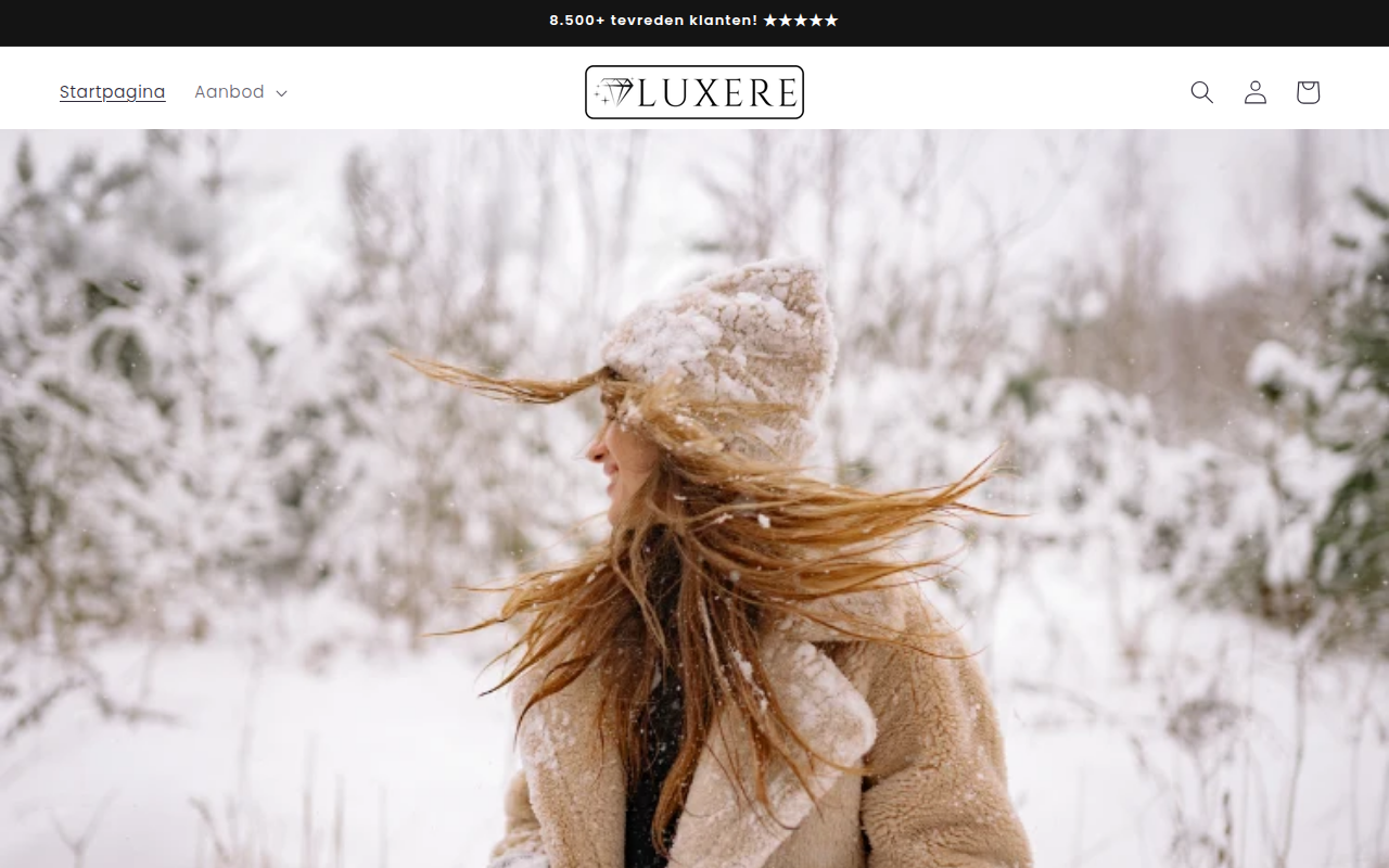 Screenshot van luxere.nl