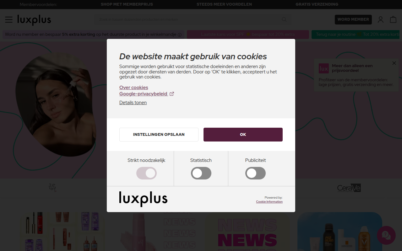 Screenshot van Luxplus ApS