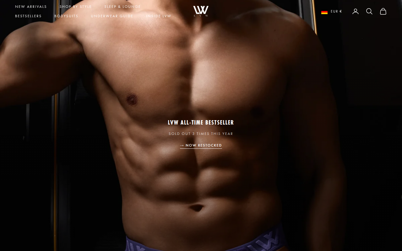 Screenshot van lvwstore.com