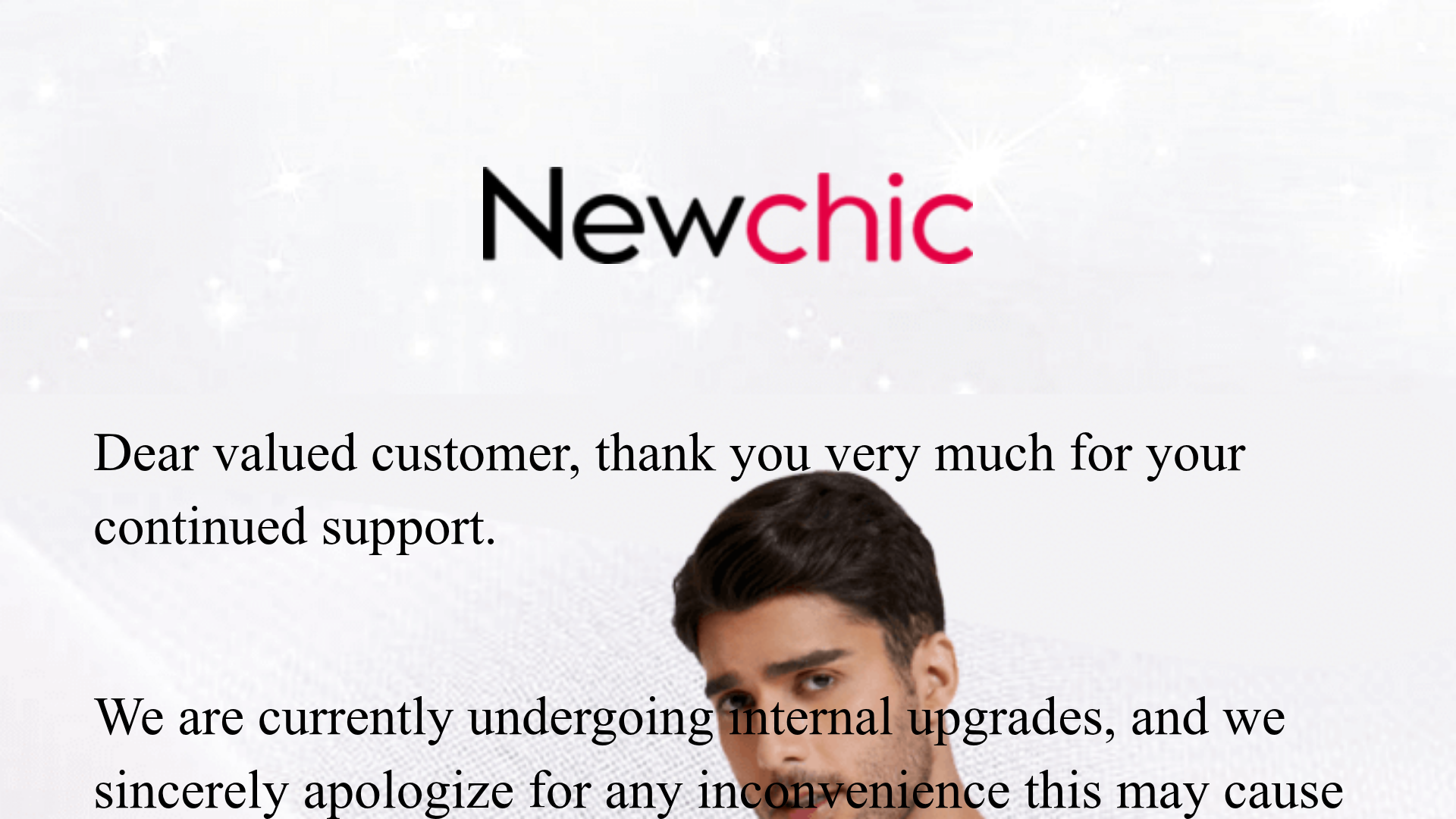 Screenshot van m.newchic.com