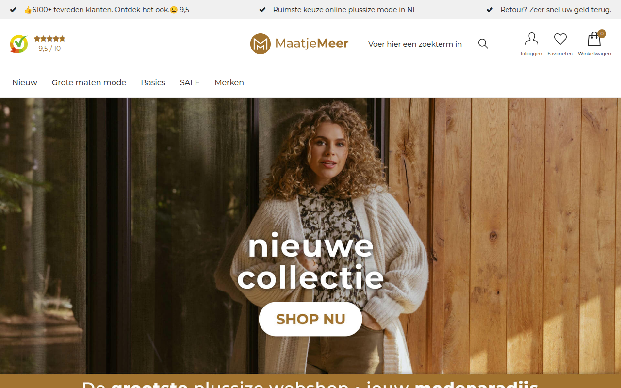 Screenshot van maatjemeer.nl