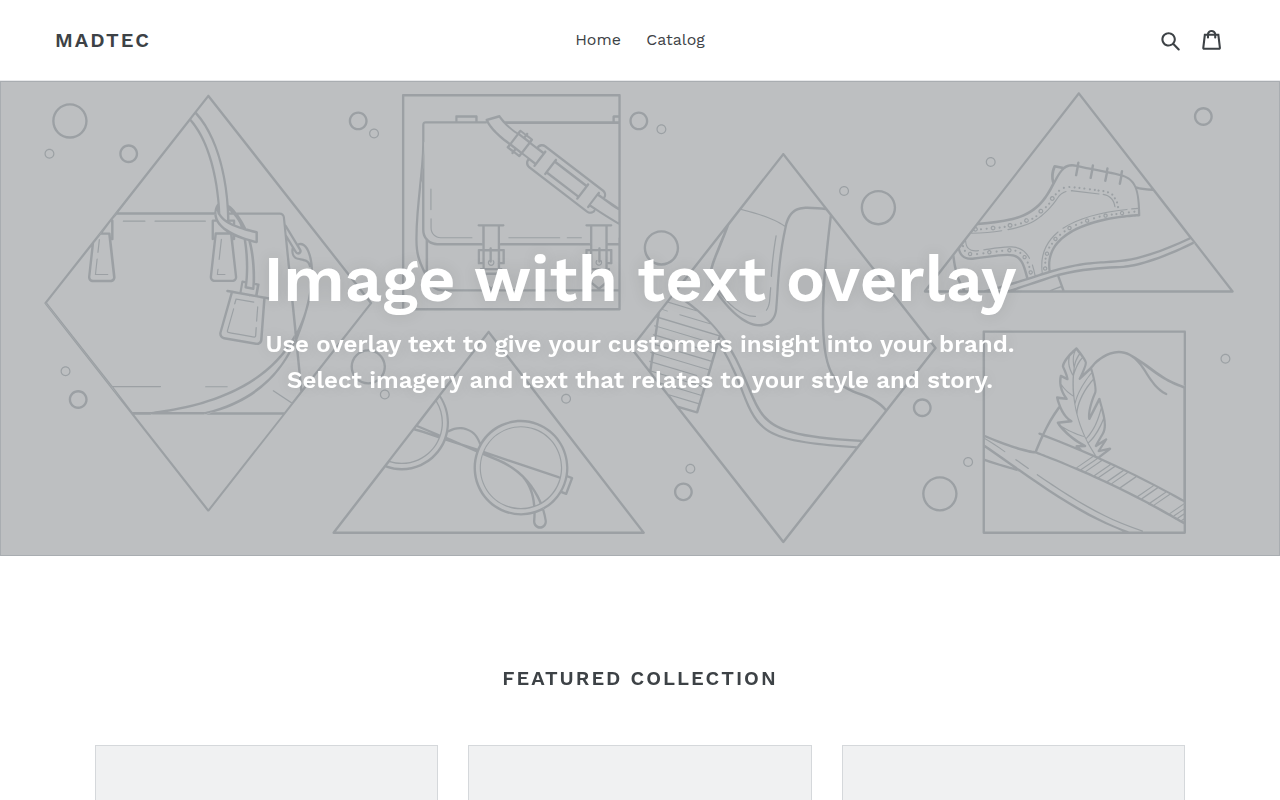 Screenshot van madtec.myshopify.com