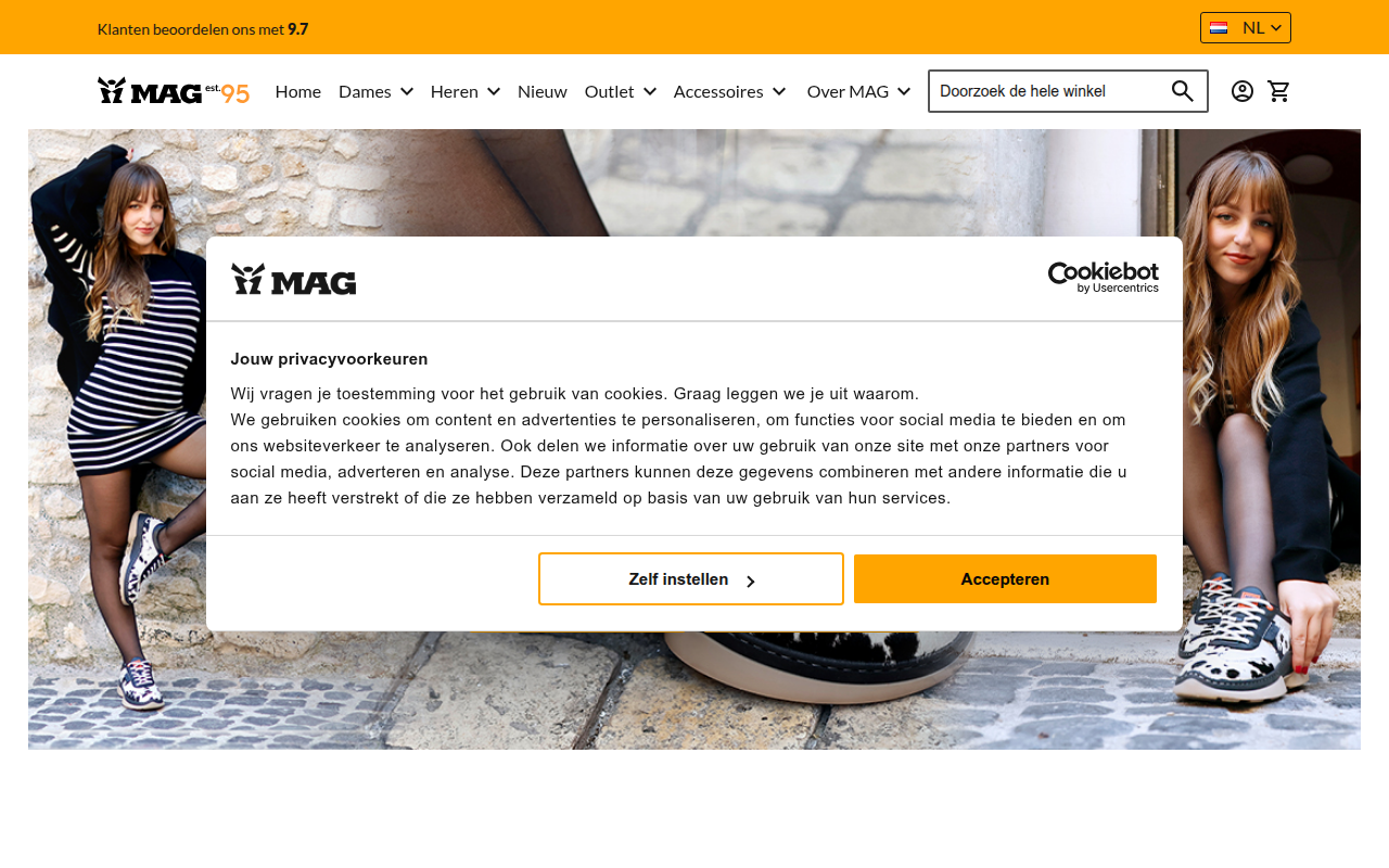 Screenshot van mag.nl