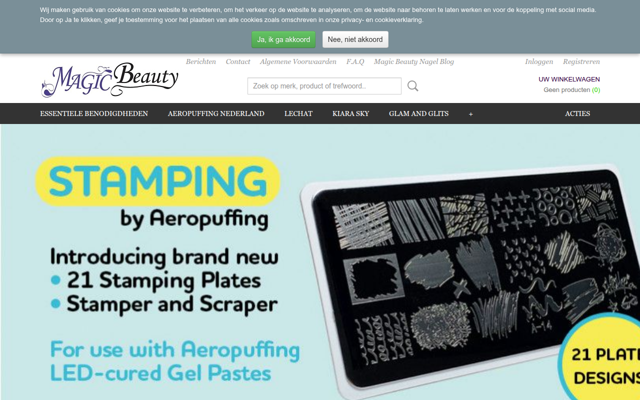 Screenshot van magic-beauty.nl