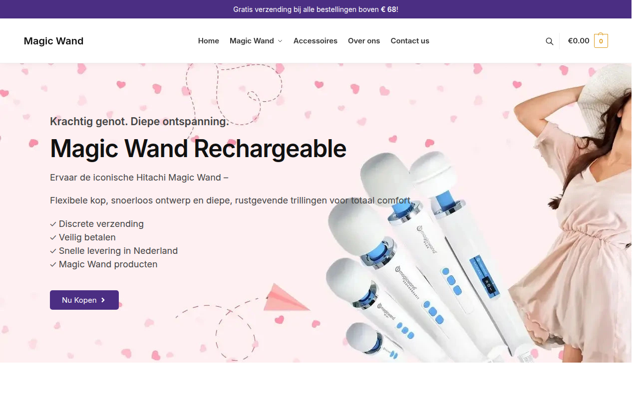 Screenshot van Magic Wand Kopen | Original, Plus, Rechargeable &amp; Mini | Officiële Store NL
