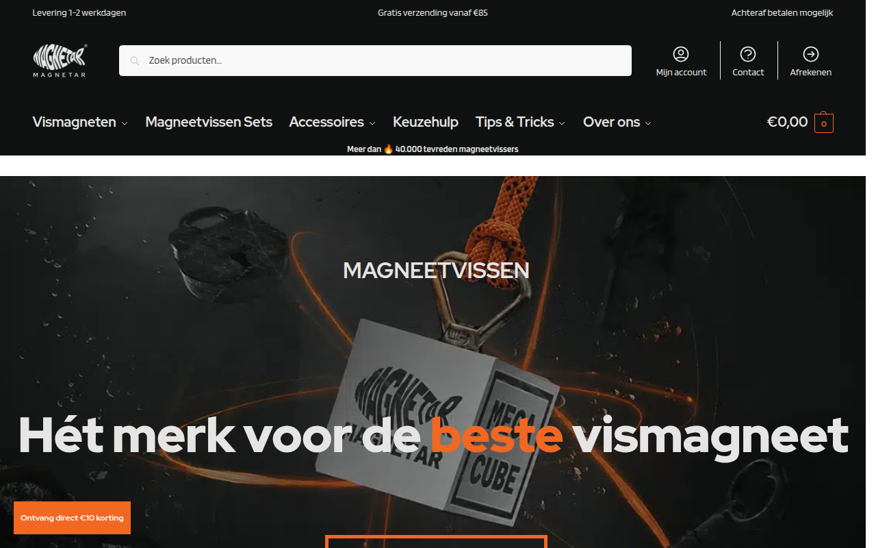 Screenshot van magnetarvismagneet.nl