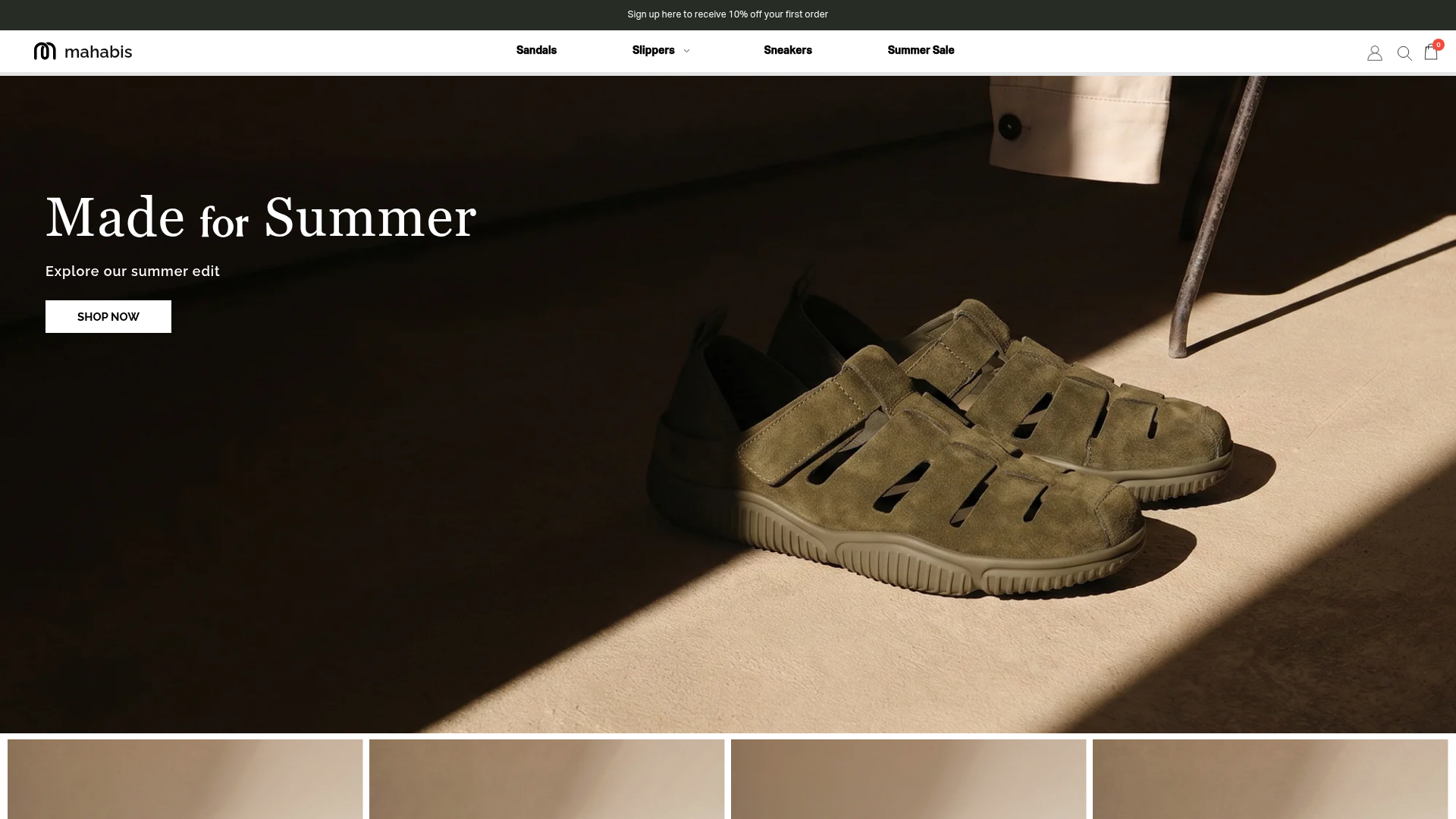 Screenshot van mahabis.com