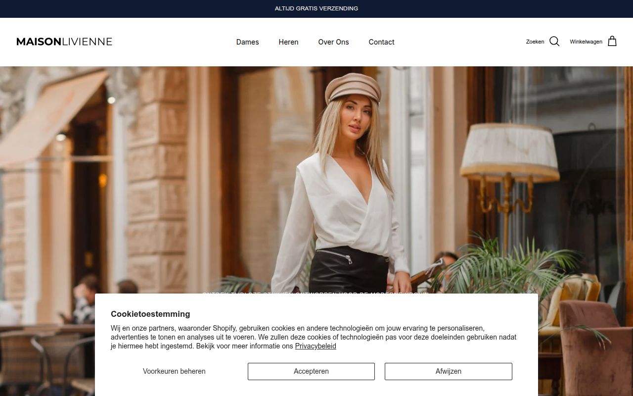 Screenshot van maison-livienne.com