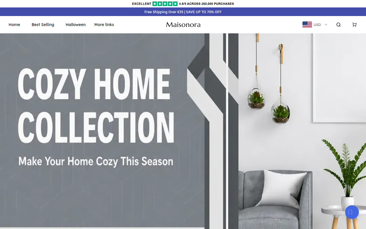 Screenshot van maisonoraco.com