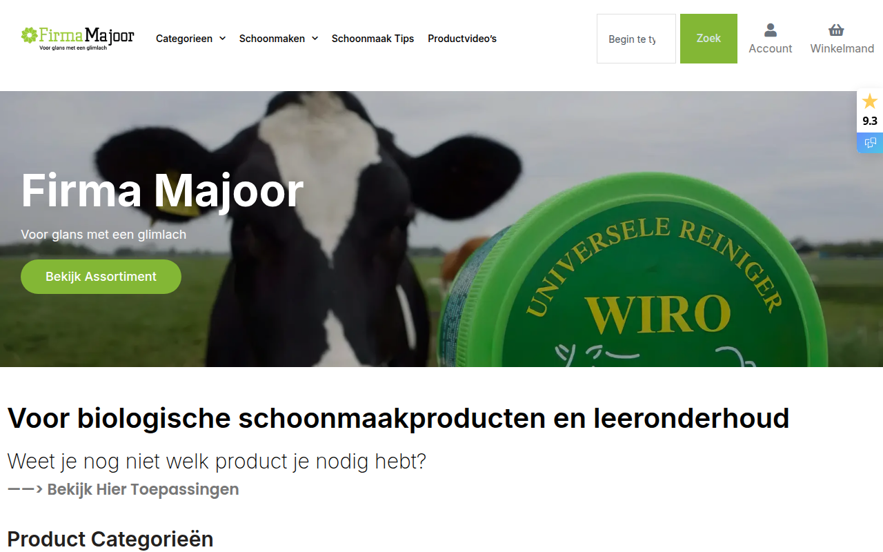 Screenshot van majoorbussum.nl