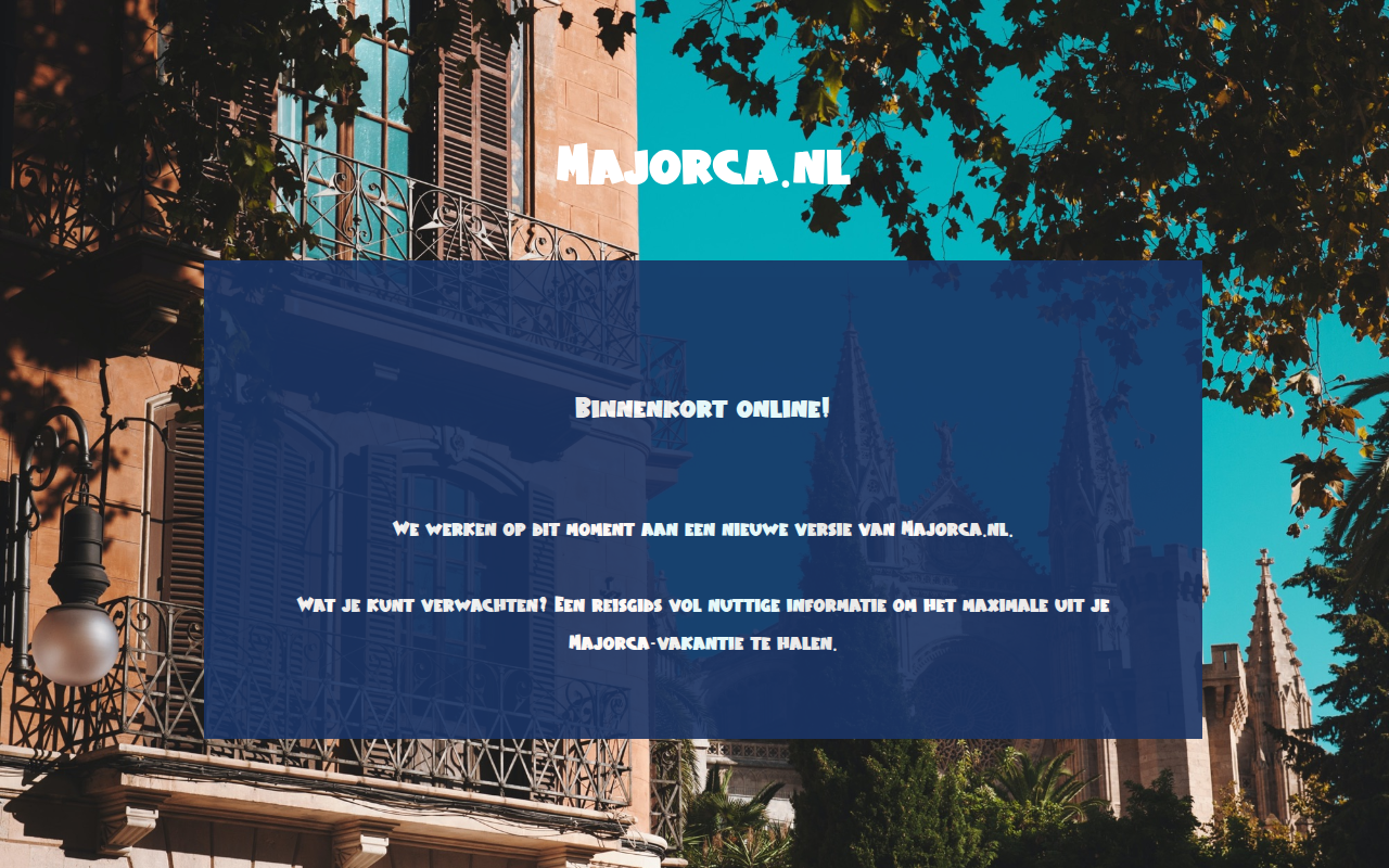 Screenshot van majorca.nl