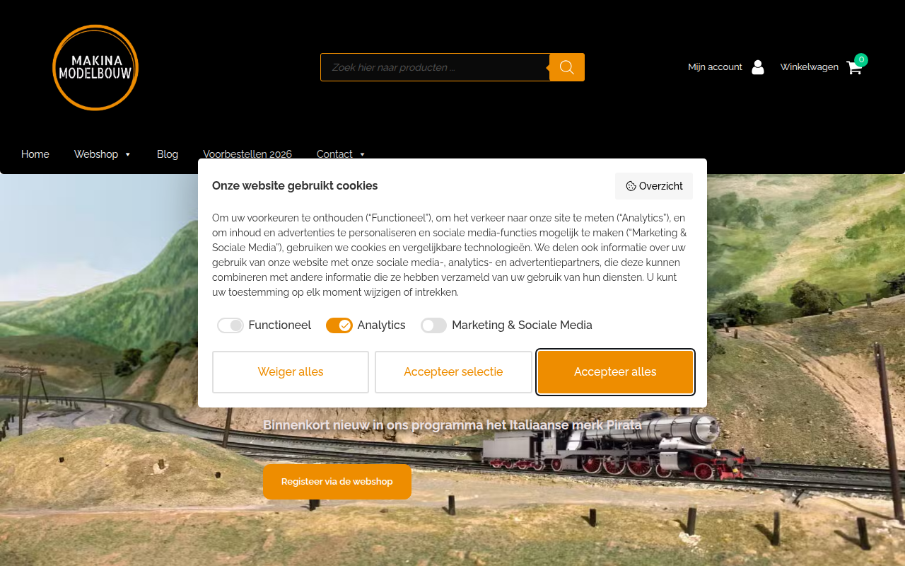 Screenshot van makina-modelbouw.com