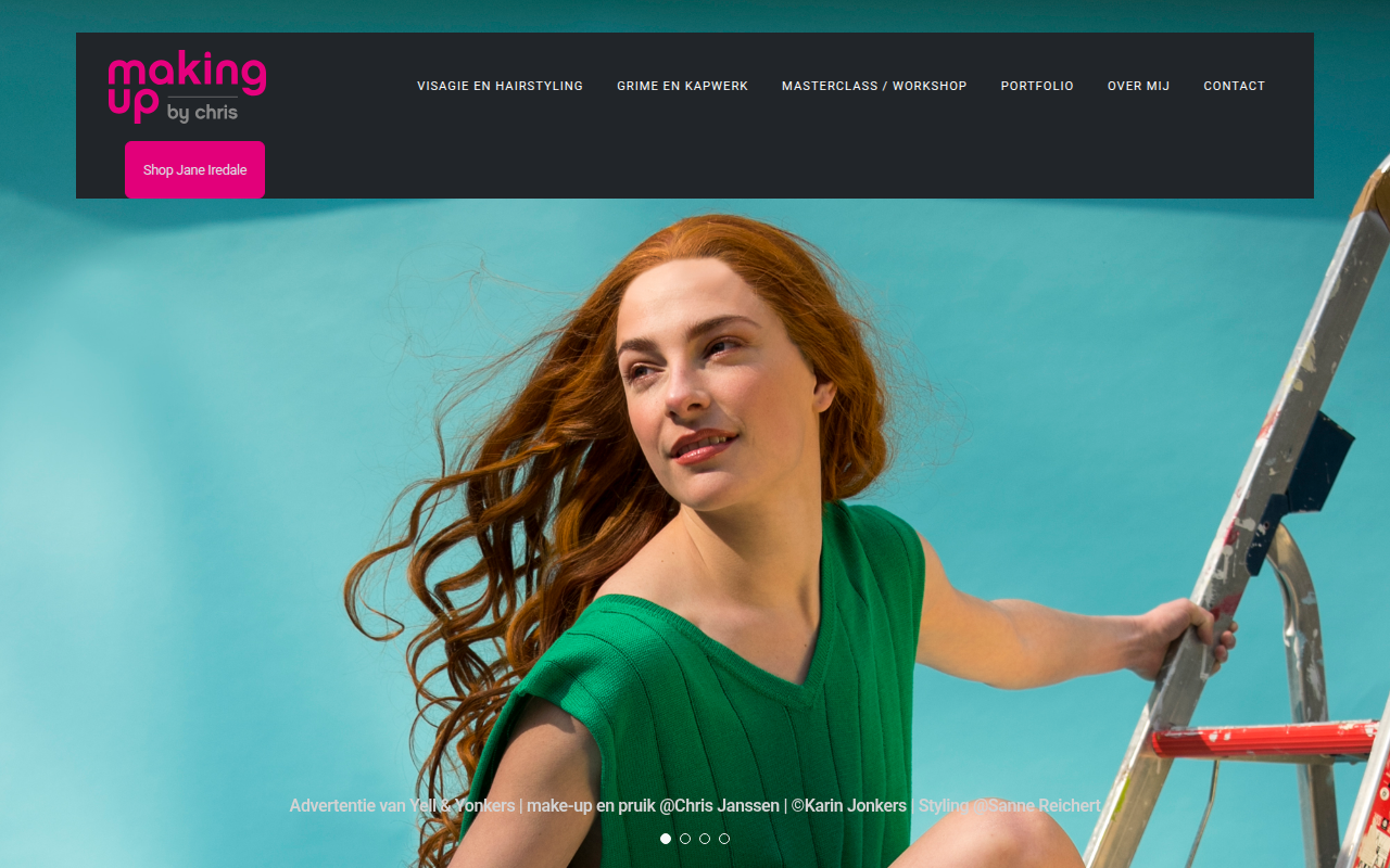 Screenshot van makingup.nl