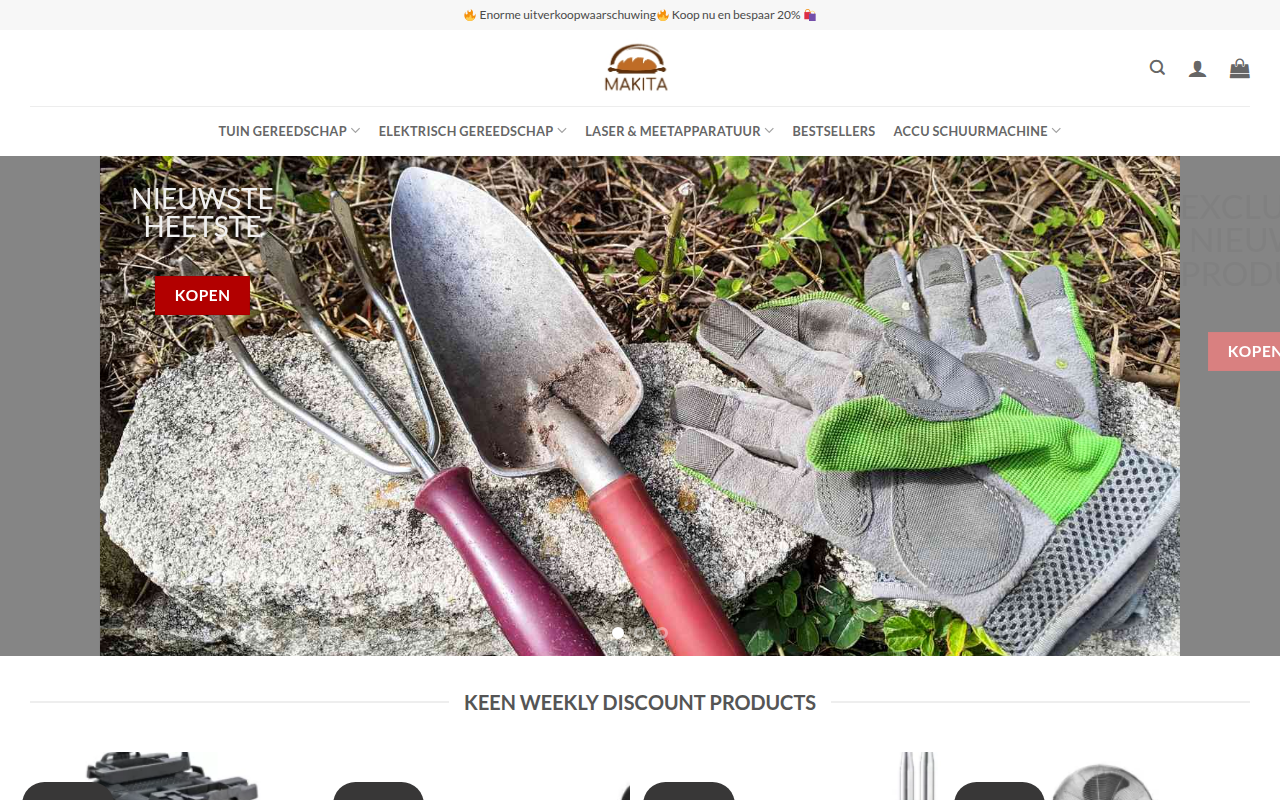 Screenshot van makitagoedkoop.com