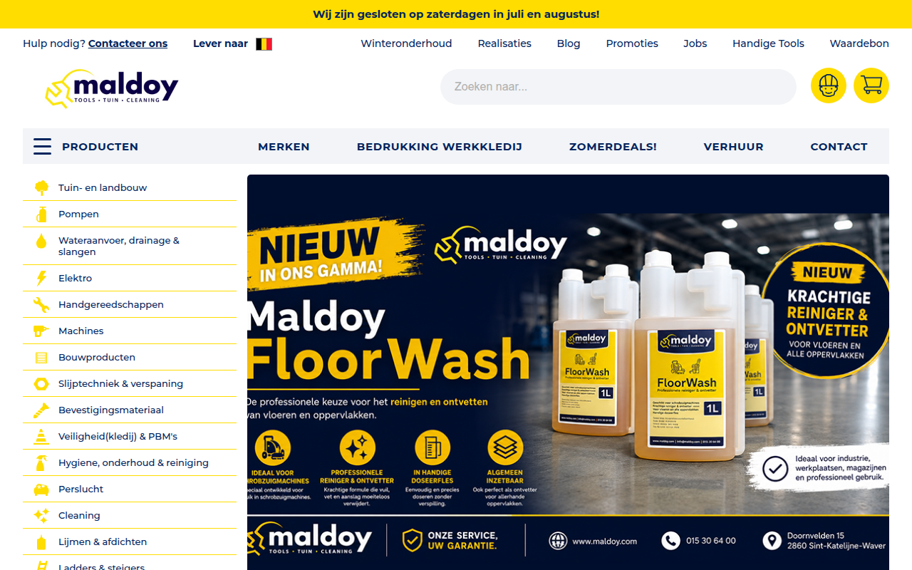 Screenshot van maldoy.com