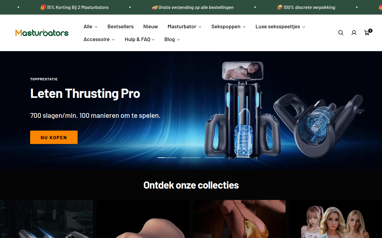 Screenshot van Masturbator kopen voor mannen - Beste masturbators in NL
