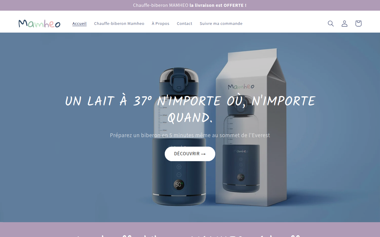 Screenshot van mamheo.com