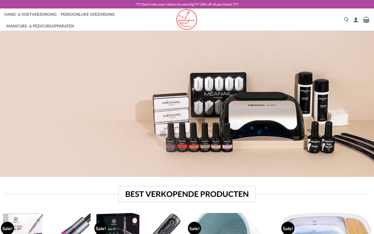 Screenshot van manipedi-shop.com