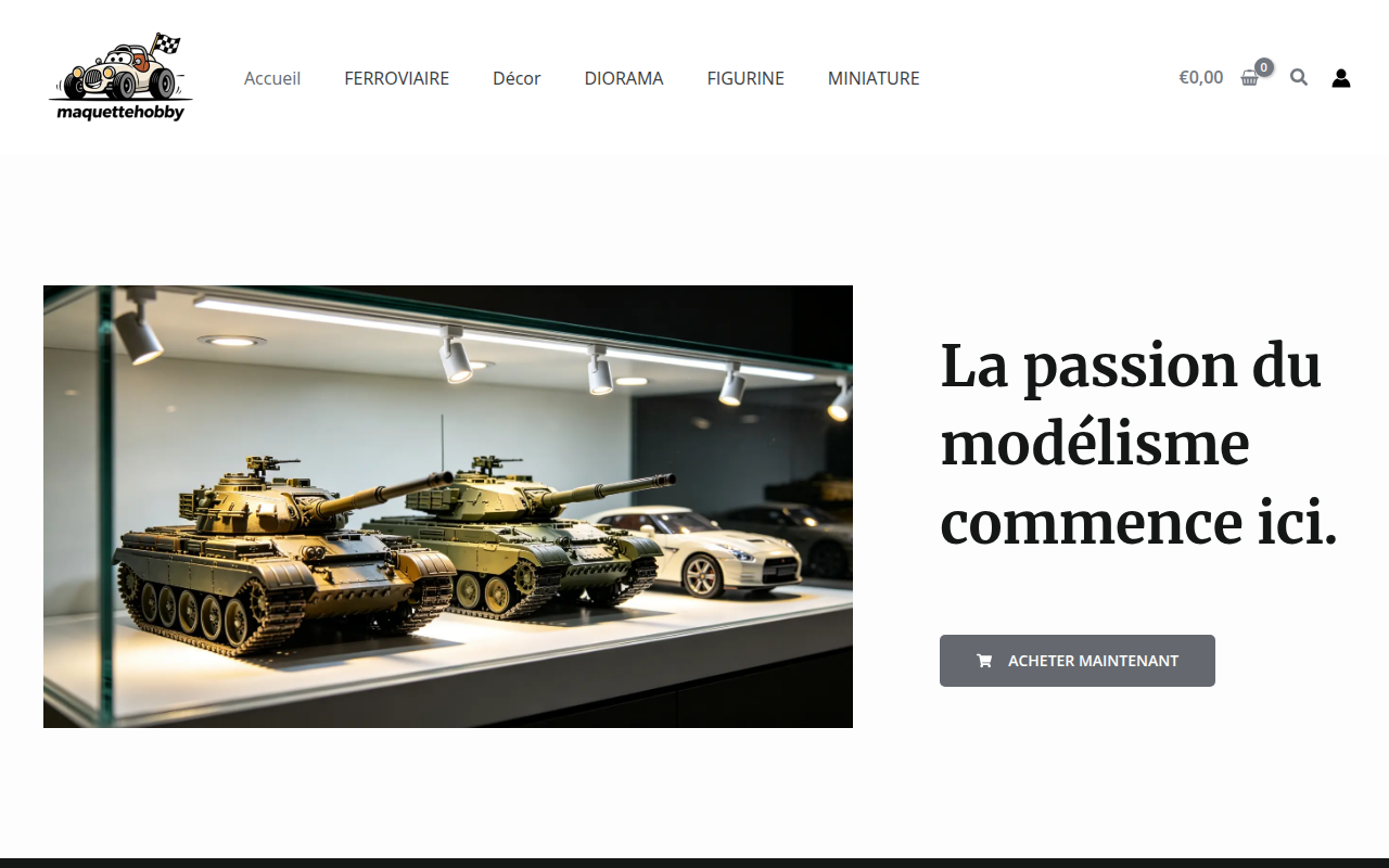 Screenshot van maquettehobby.com