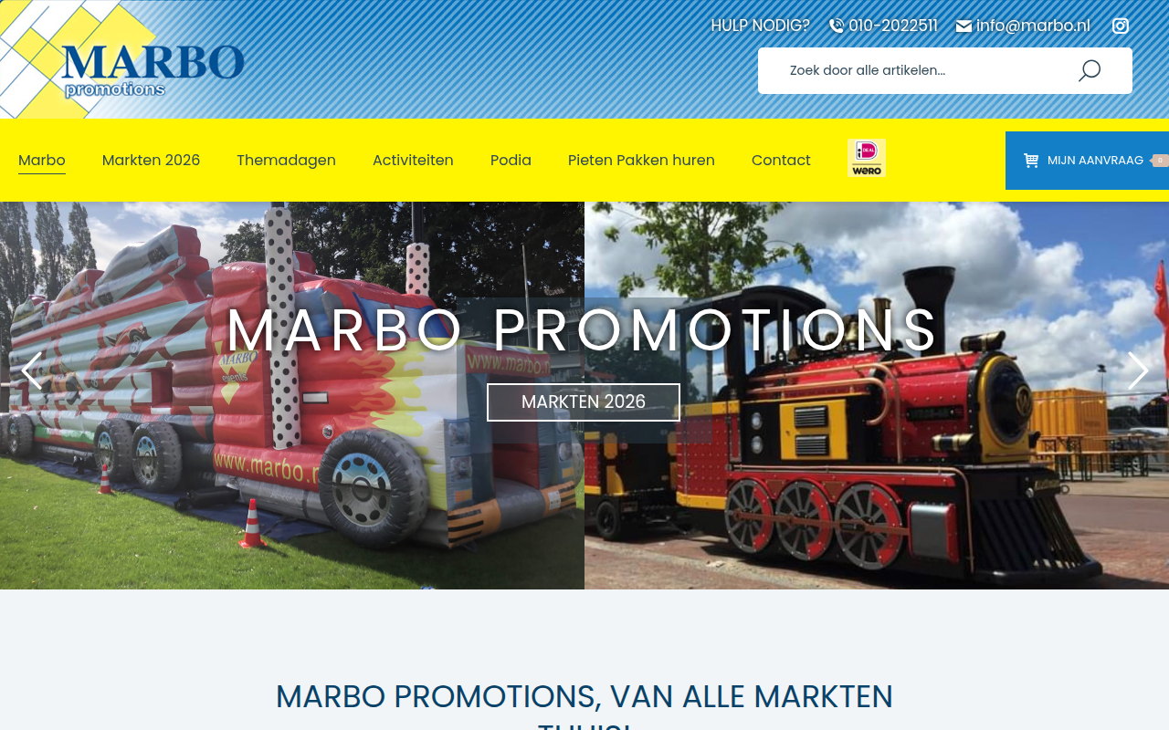 Screenshot van marbo.nl