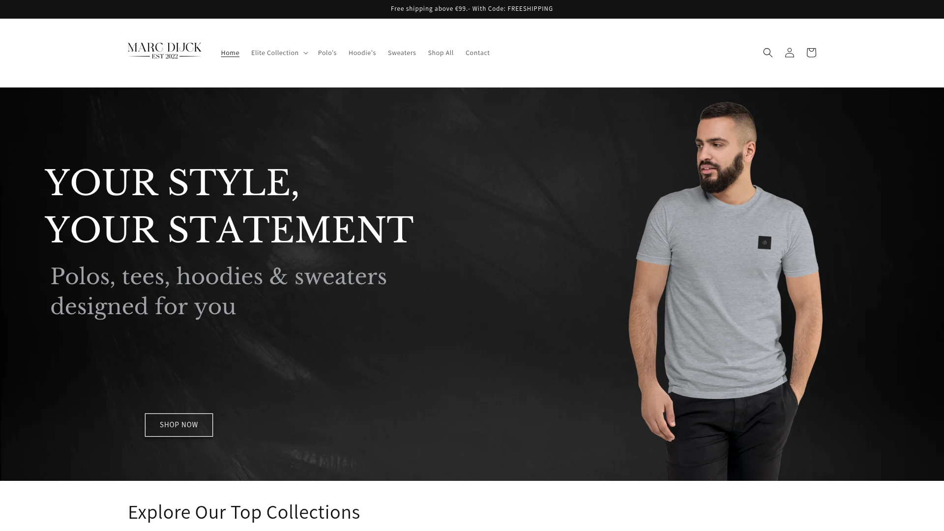 Screenshot van marc-dijck.com