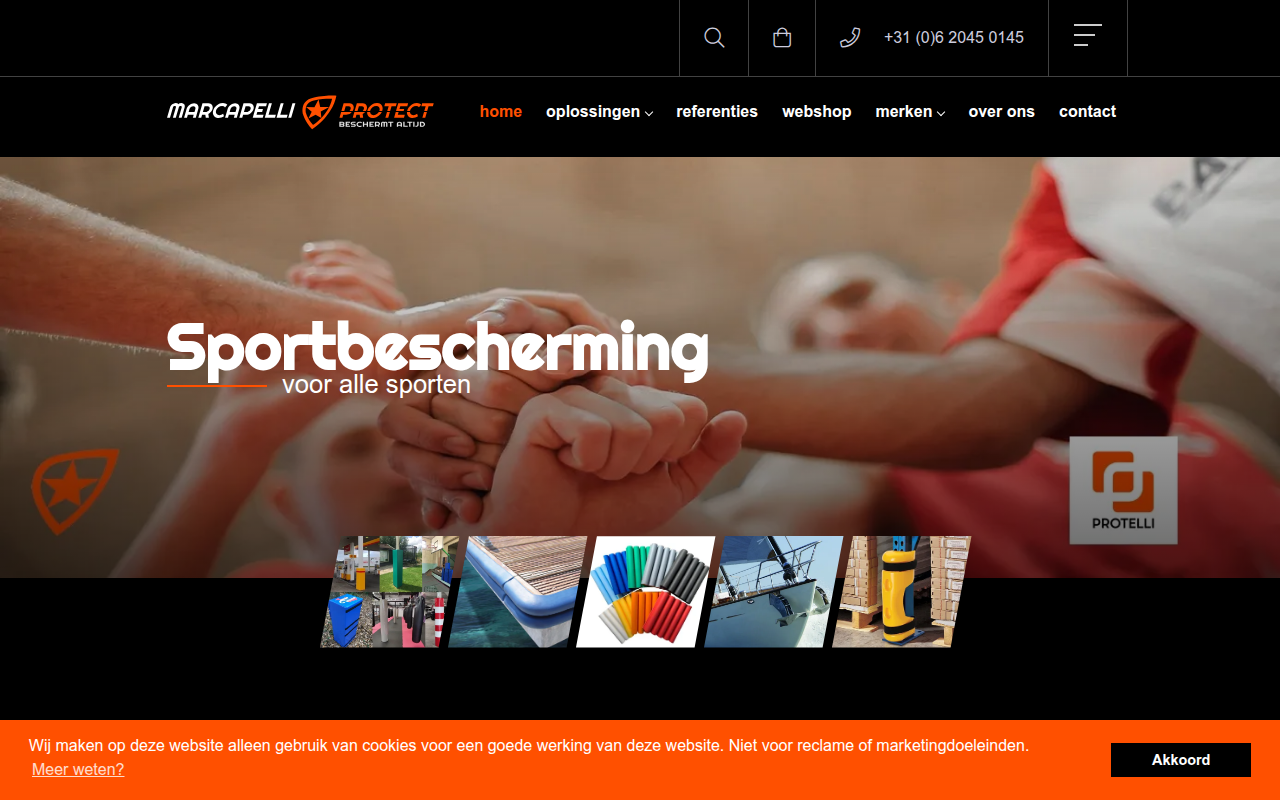 Screenshot van marcapelli.com