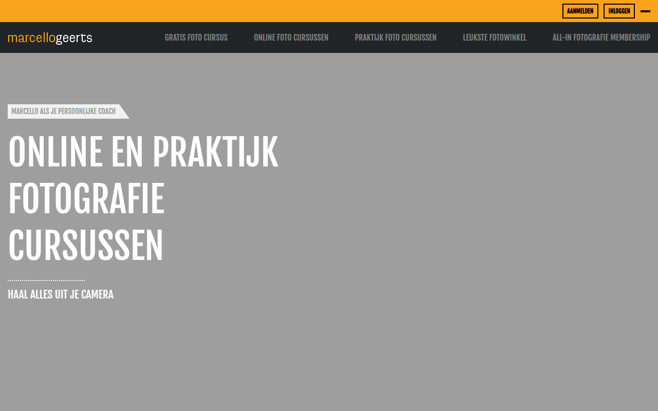 Screenshot van marcellogeerts.com