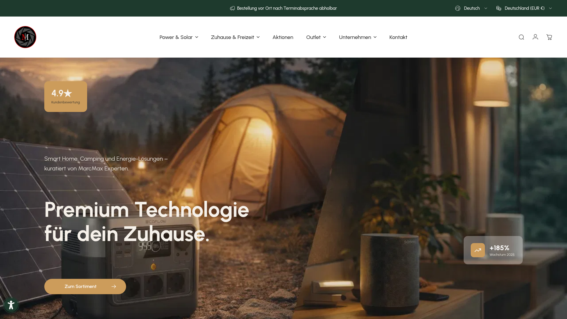 Screenshot van marcmax.de