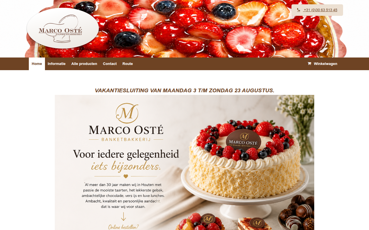 Screenshot van marcooste.nl