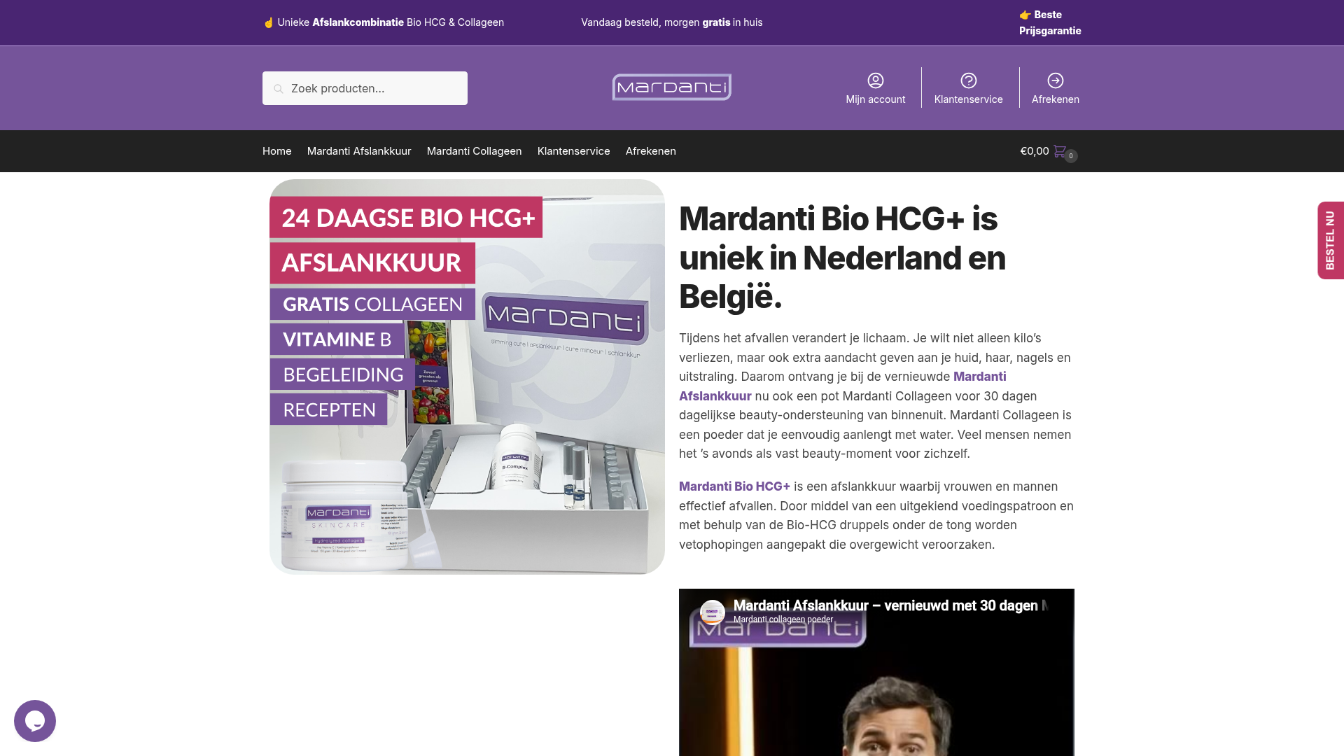 Screenshot van mardanti.com