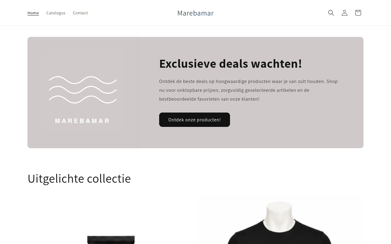 Screenshot van marebamar.com
