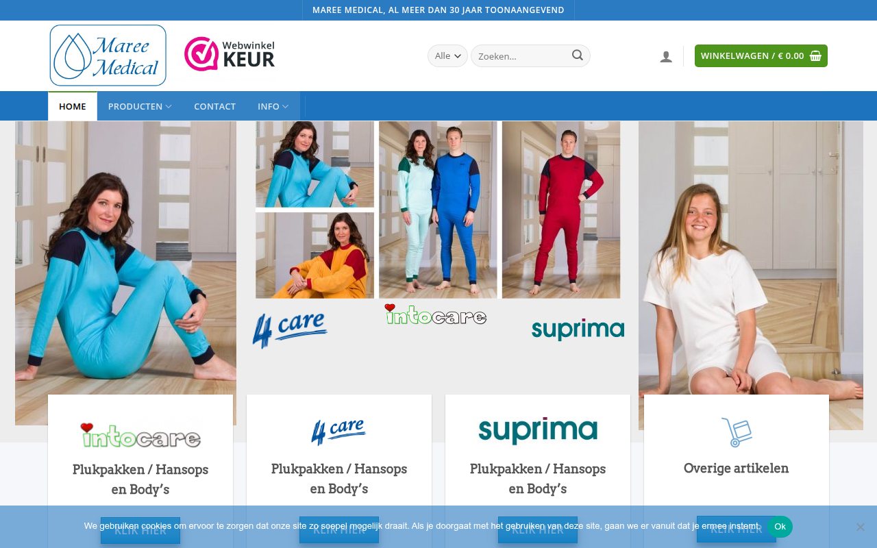 Screenshot van maree.nl