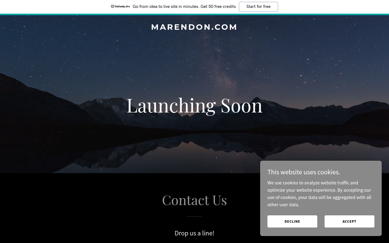 Screenshot van marendon.com