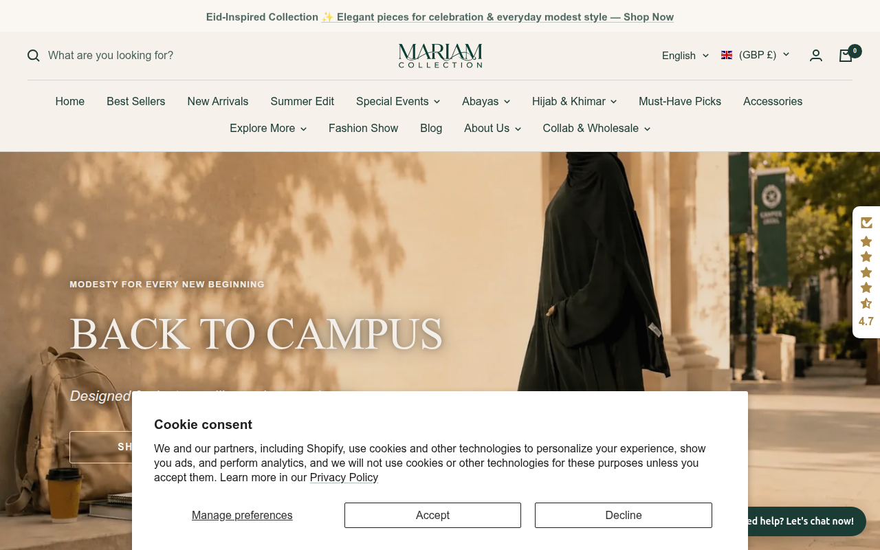 Screenshot van mariam-col.com