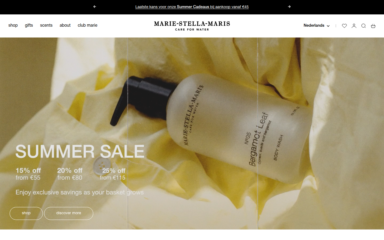 Screenshot van marie-stella-maris.com
