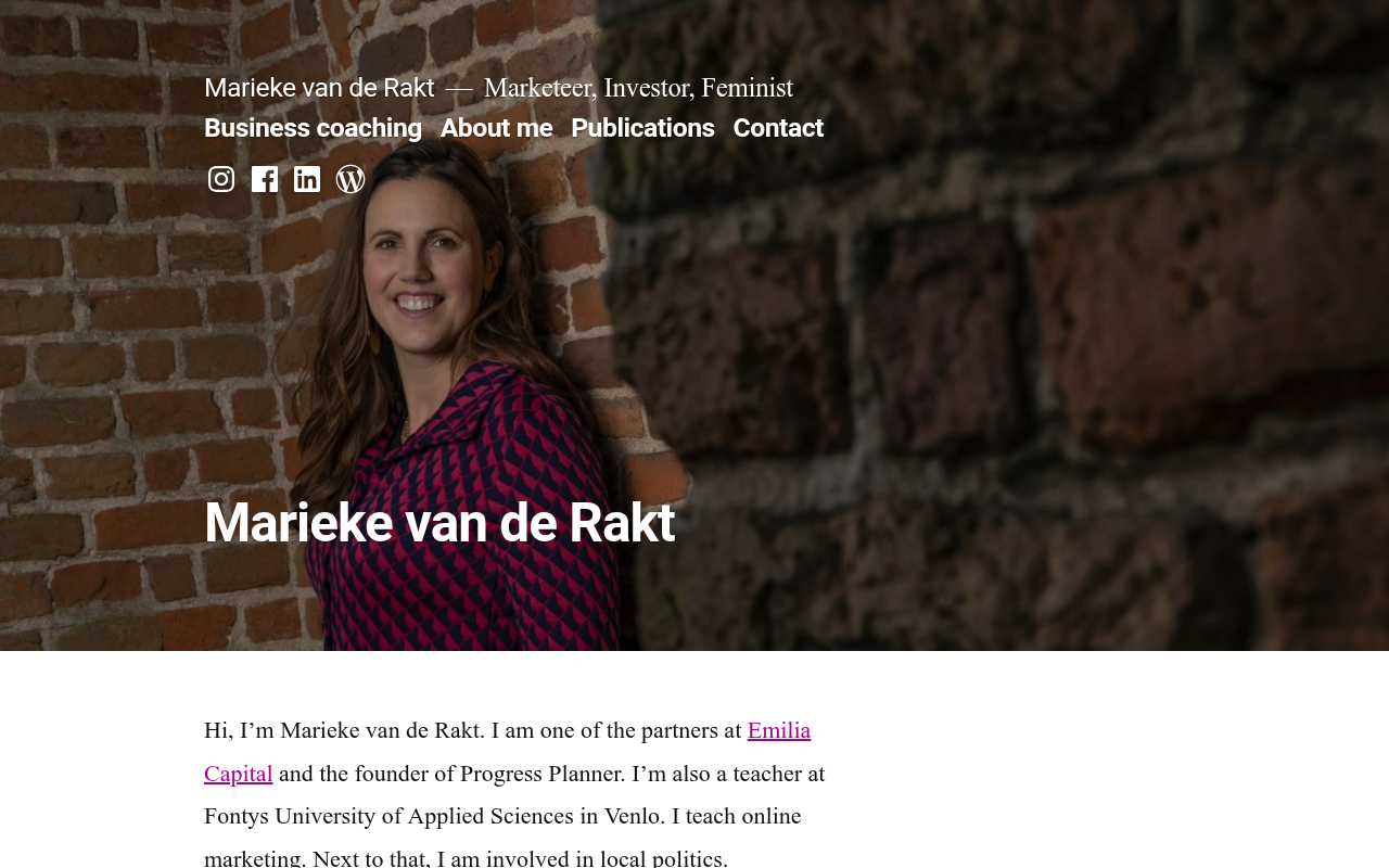 Screenshot van marieke.com
