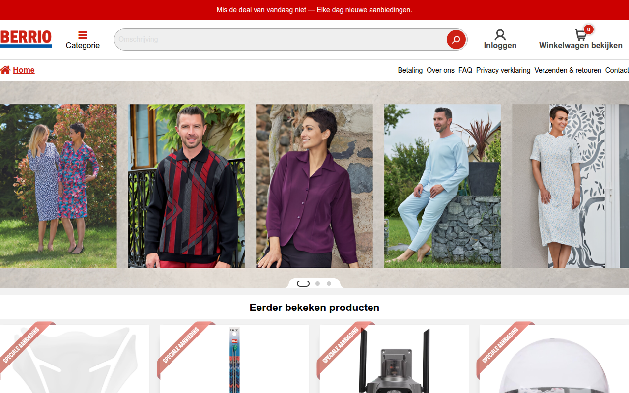 Screenshot van market.berrickson.com