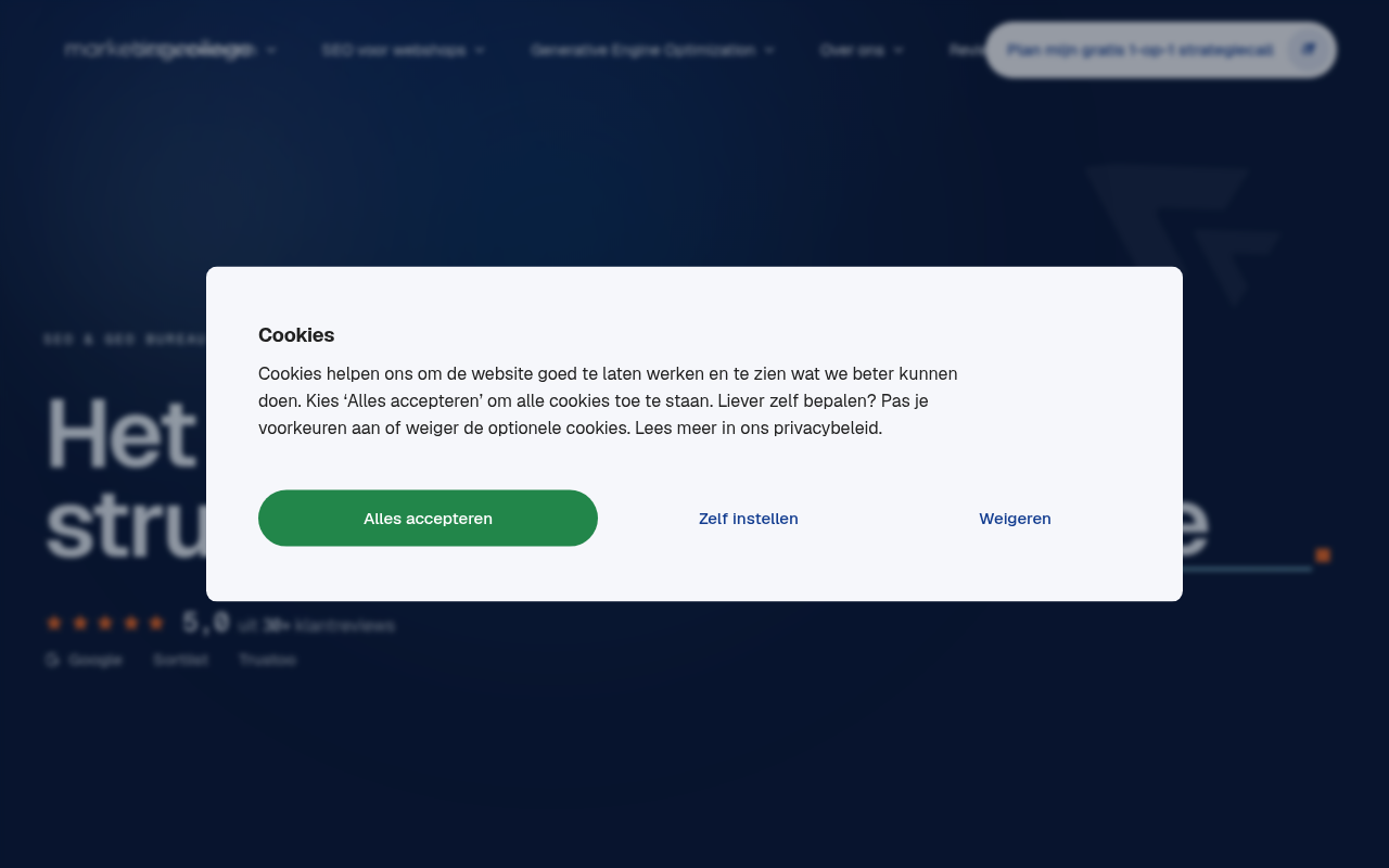 Screenshot van marketingcollega.nl
