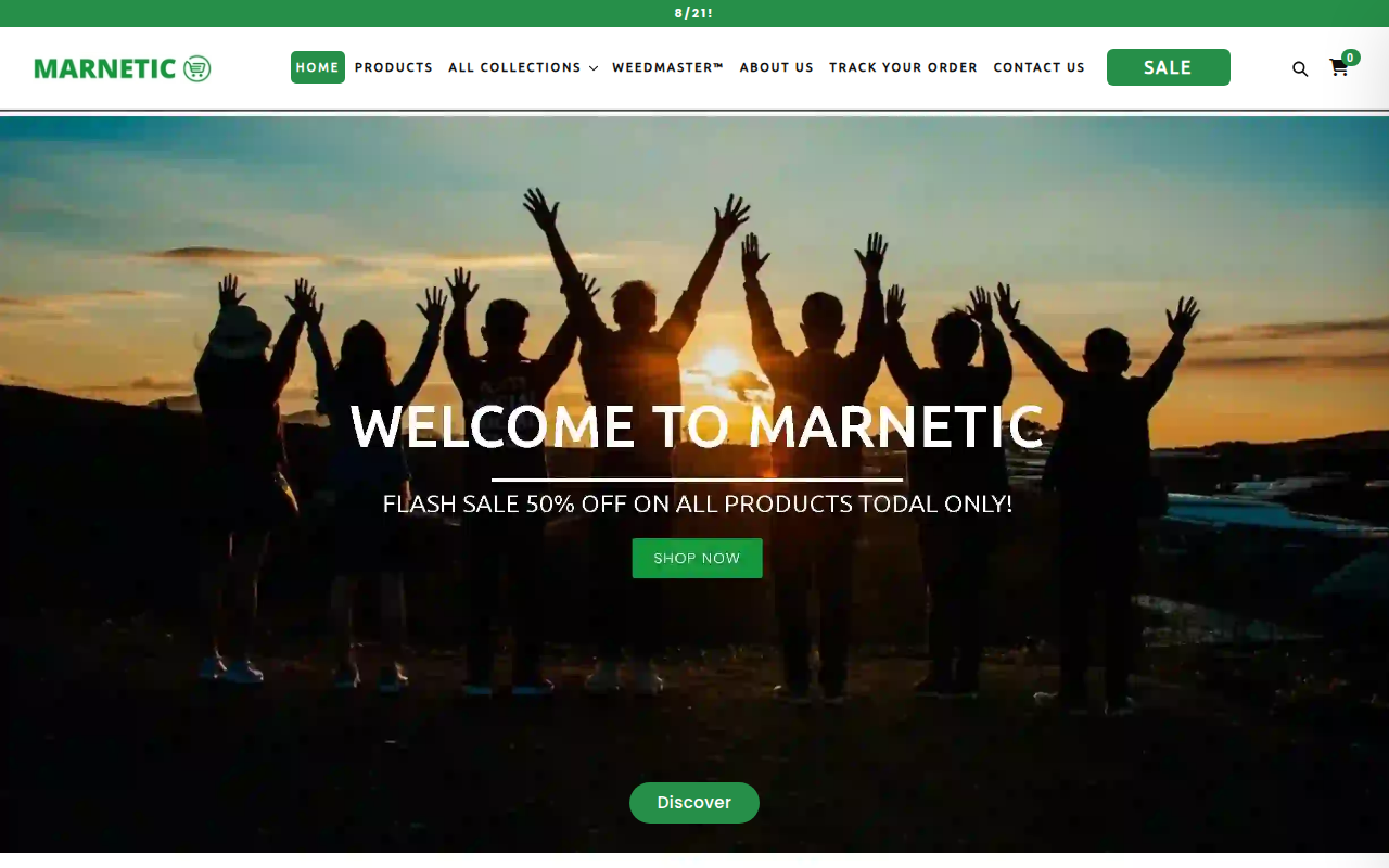 Screenshot van marnetic.com