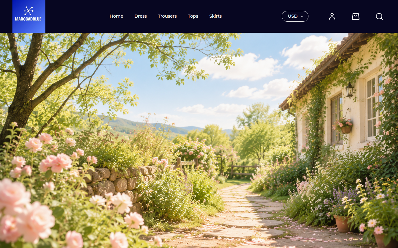 Screenshot van marocadblue.com
